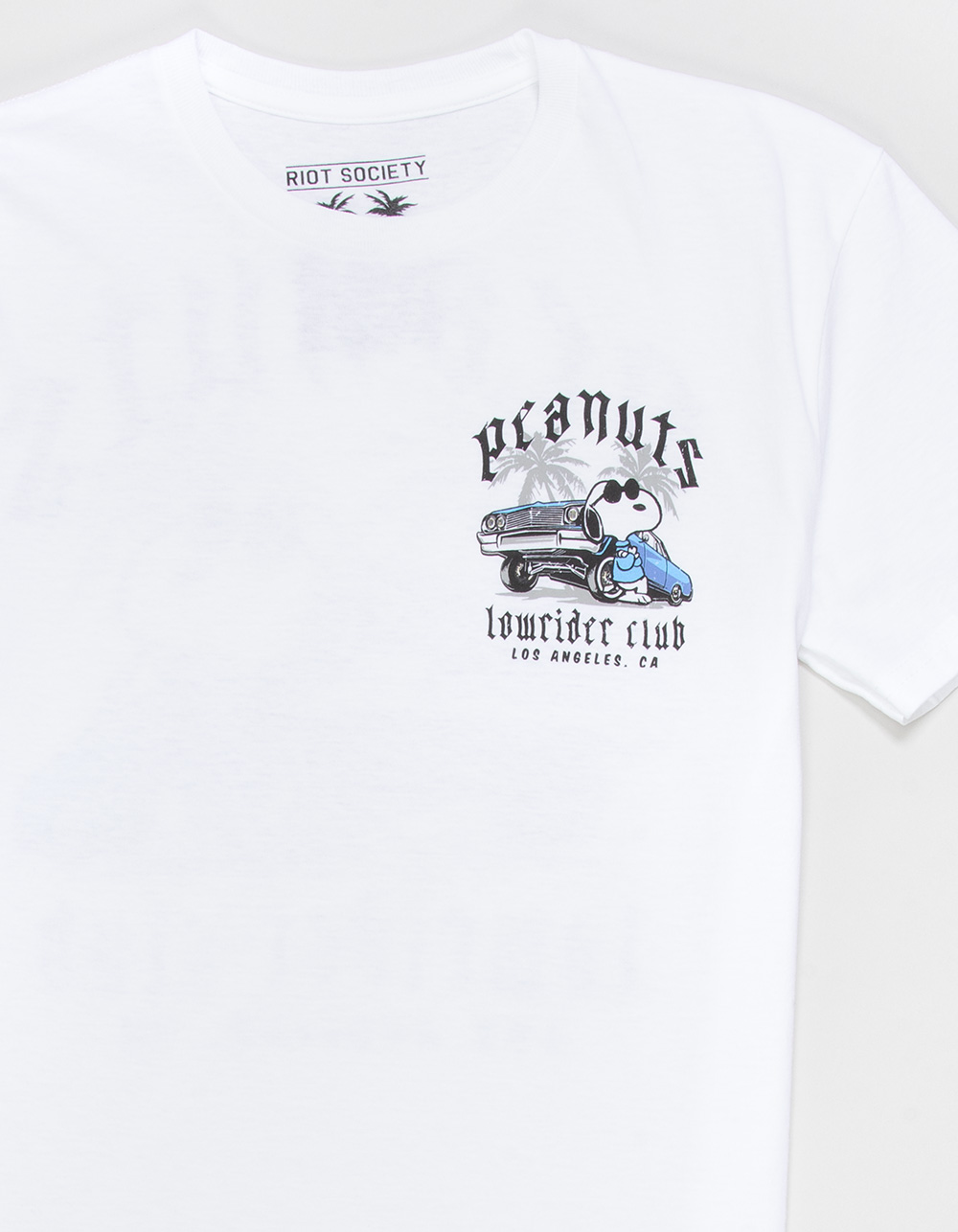 RIOT SOCIETY x Peanuts Lowrider Club Boys Tee - WHITE