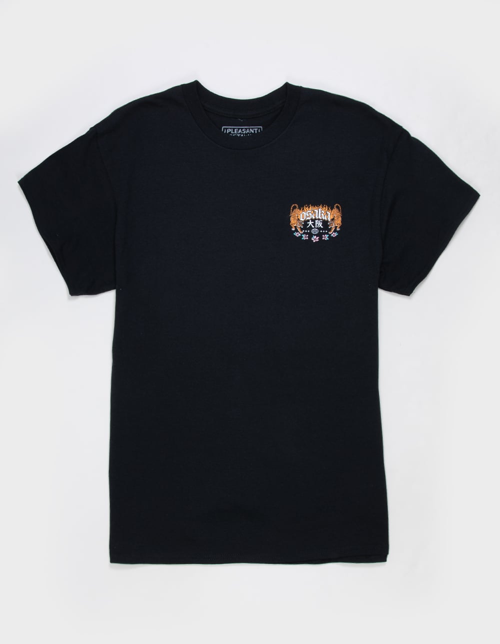 PLEASANT GETAWAY Osaka Mens Tee - BLACK