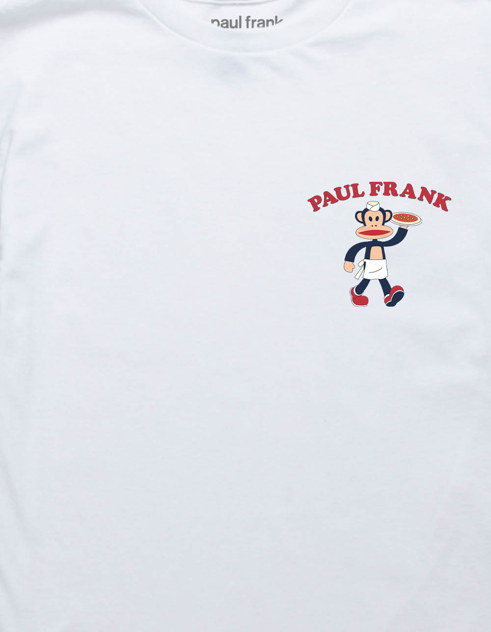 PAUL FRANK Pizza Shop Unisex Kids Tee - WHITE