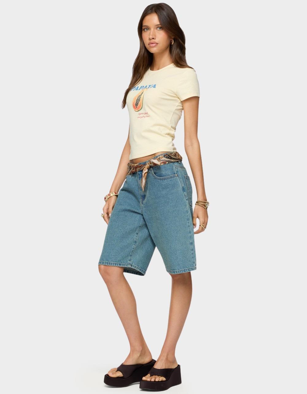 EDIKTED Papaya Tee - YELLOW