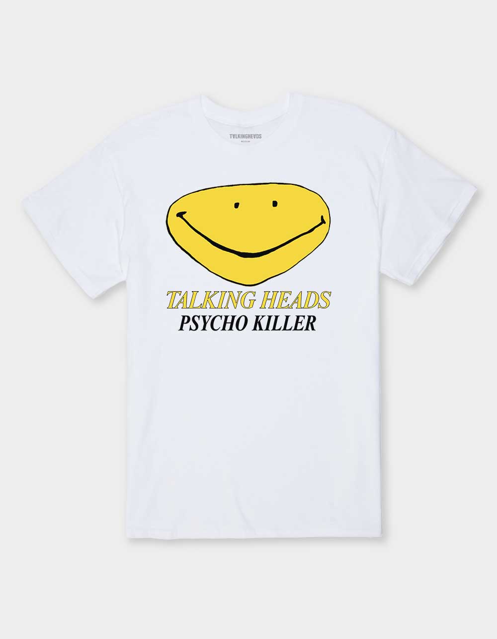 TALKING HEADS Psycho Smile Unisex Tee - WHITE