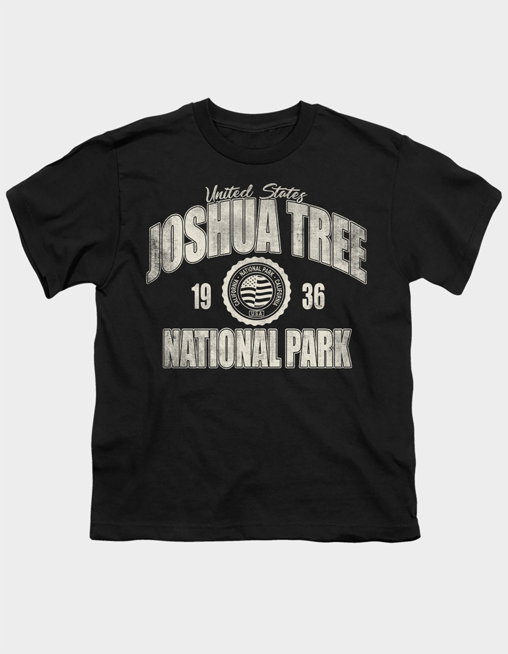 JOSHUA TREE National Park Established Date Girls Tee - BLACK