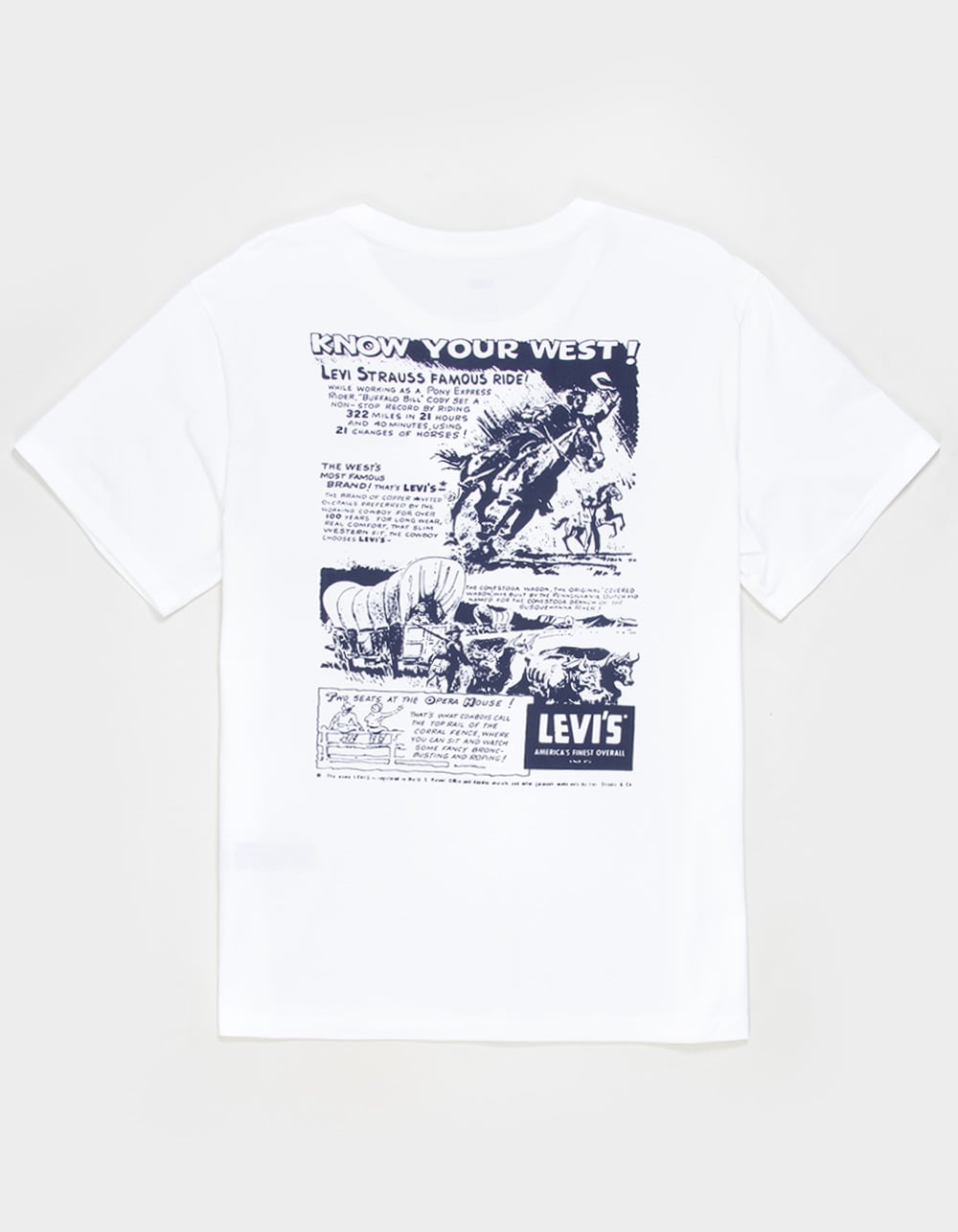 LEVI'S Know Your West Mens Relaxed Tee - WHITE