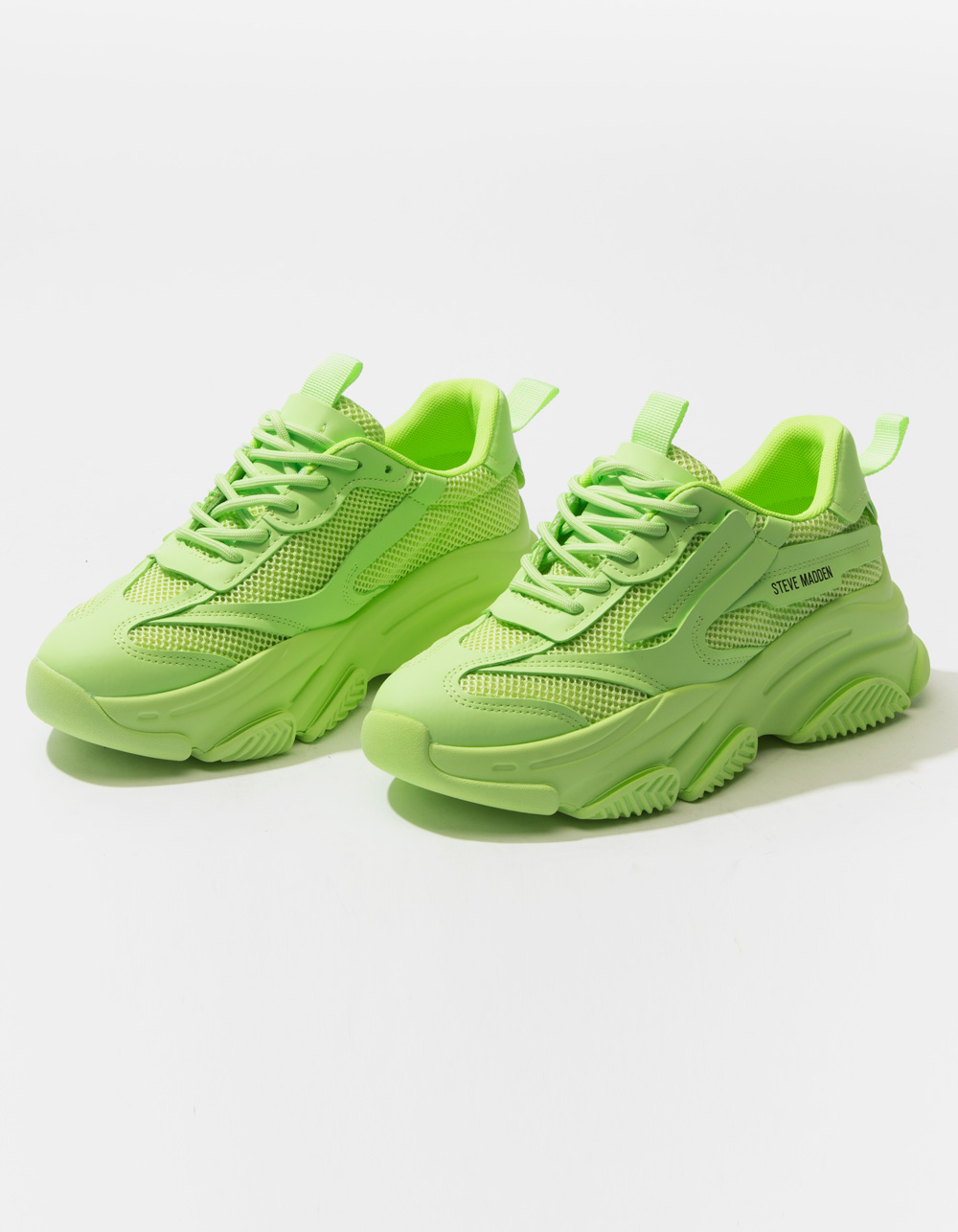 Steve Madden possession trainers in lime