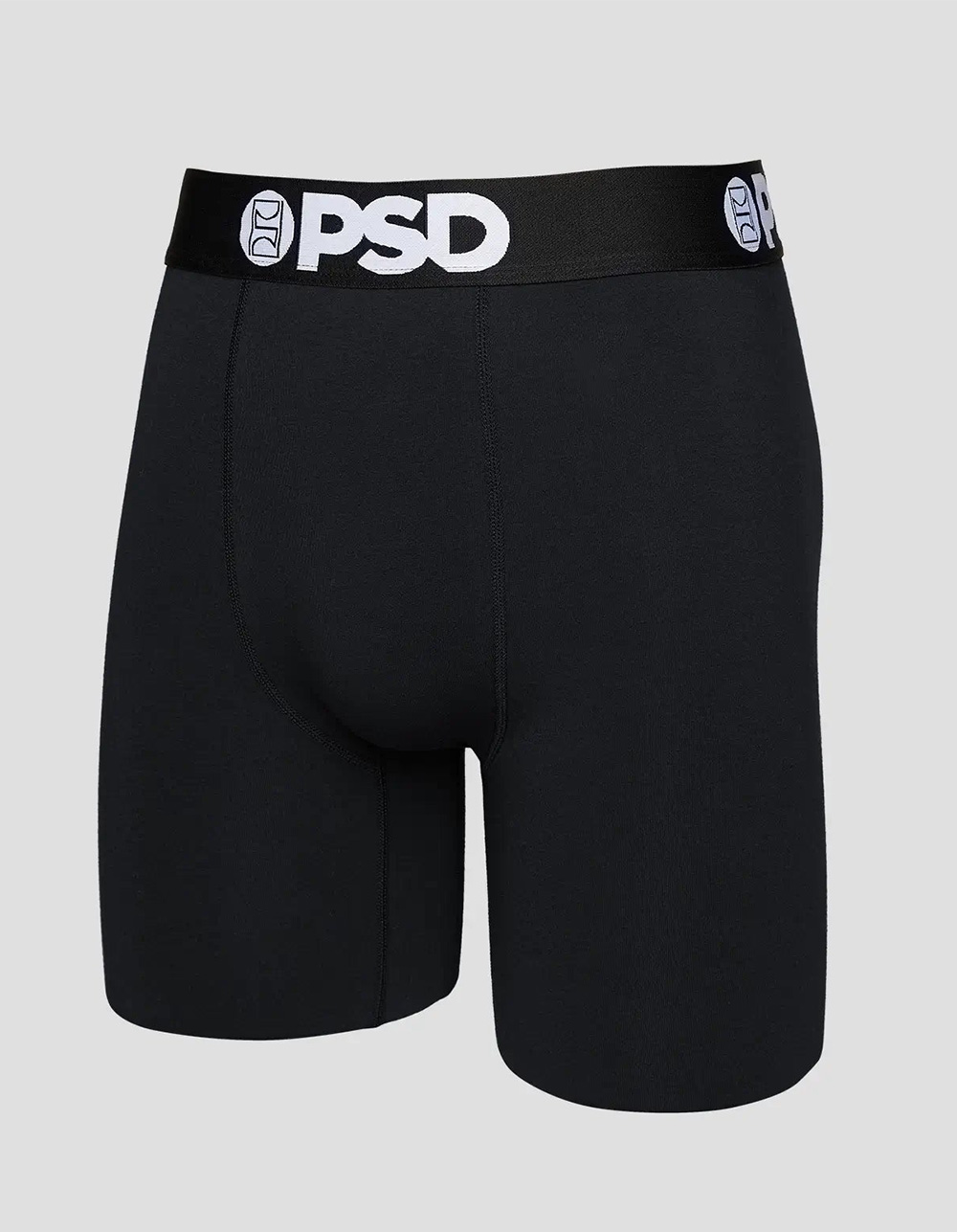 PSD Solids 3 Pack Mens Boxer Briefs - BLACK