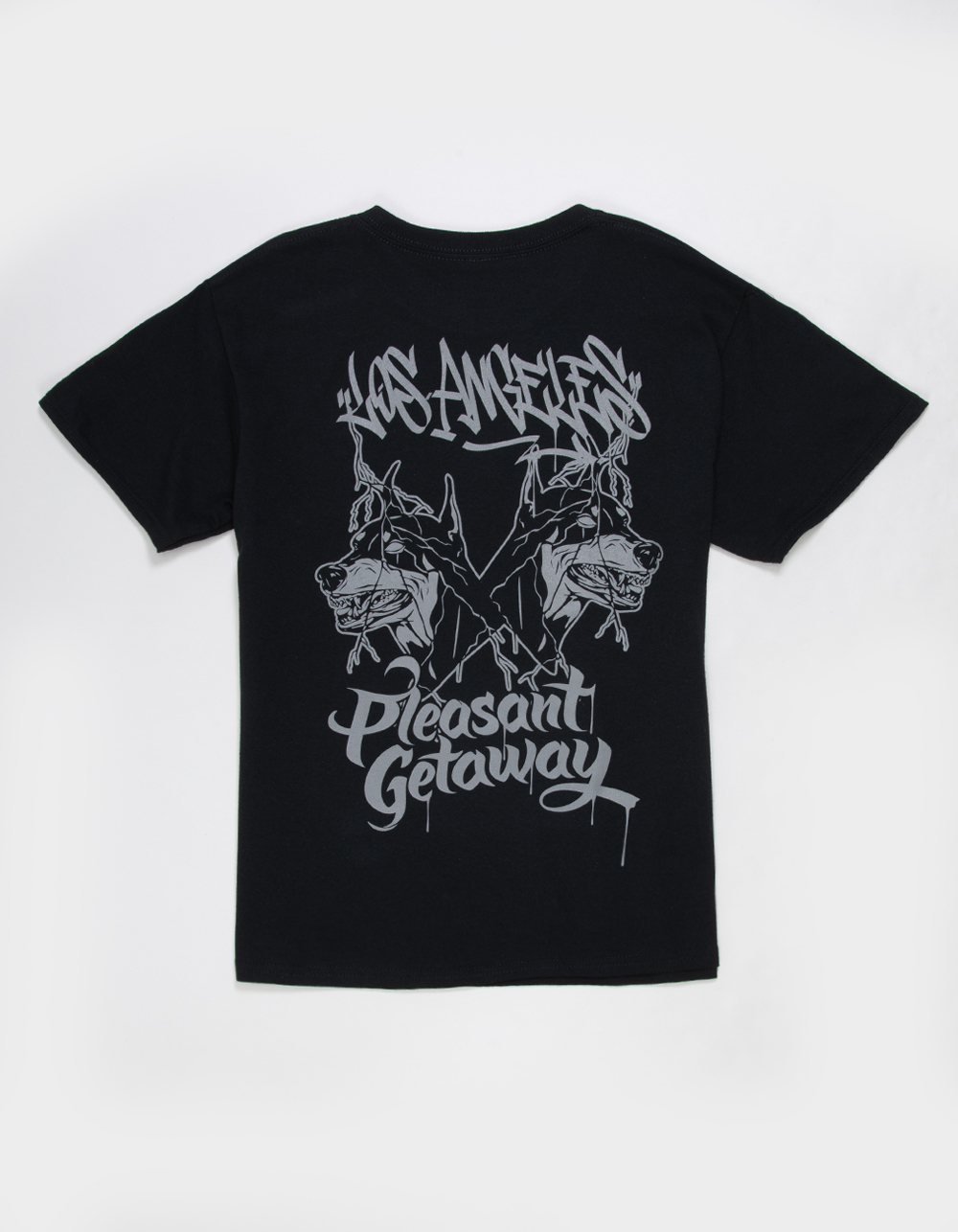 PLEASANT GETAWAY LA Doberman Boys Tee - BLACK