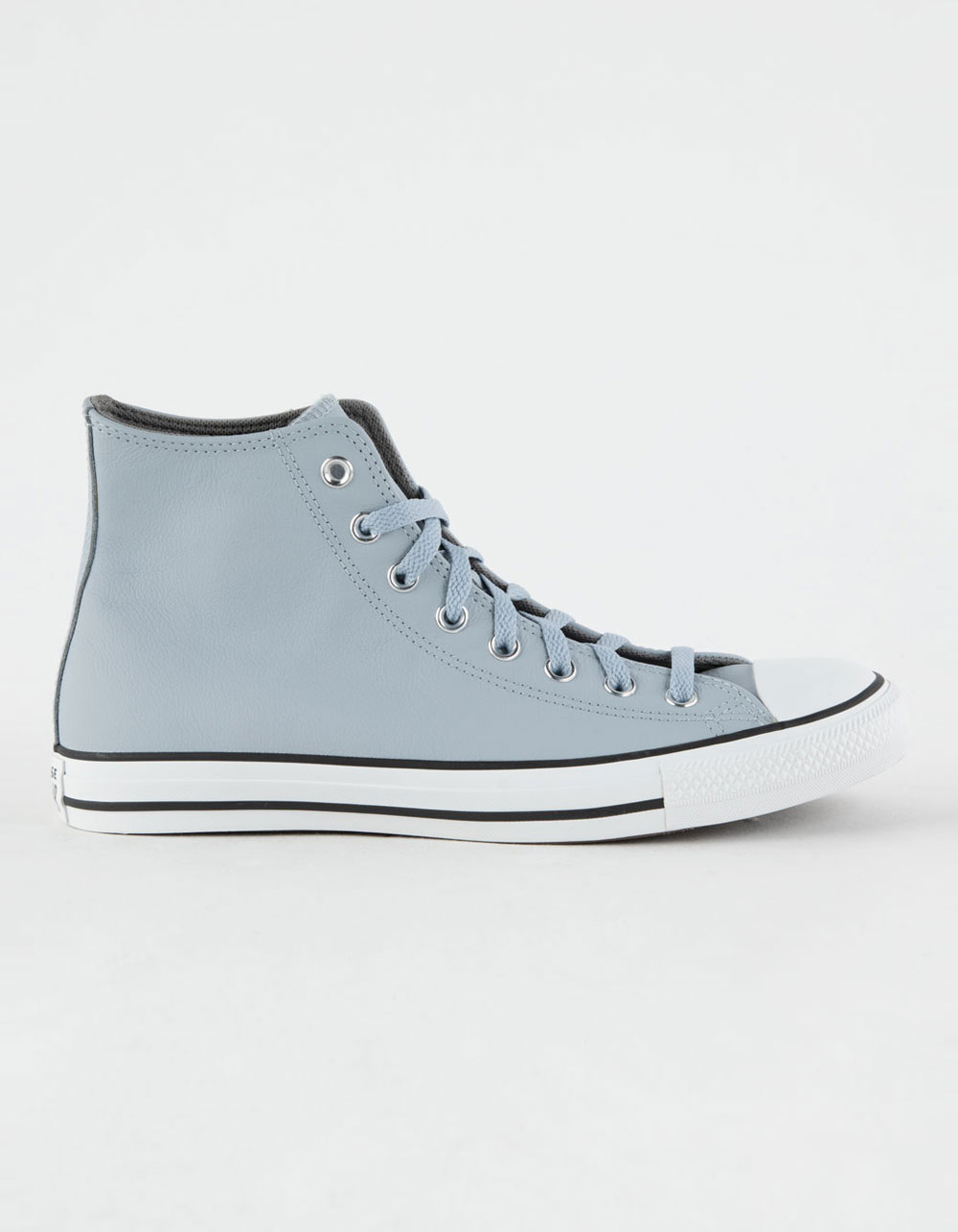 CONVERSE Chuck Taylor All Star Leather High Top Shoes - SILVER