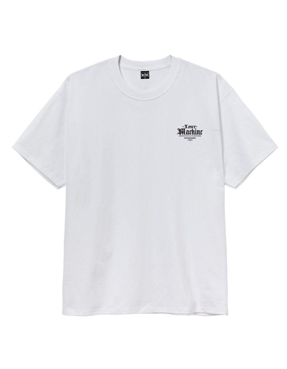 LOSER MACHINE Valley Centre Mens Heavyweight Tee - WHITE