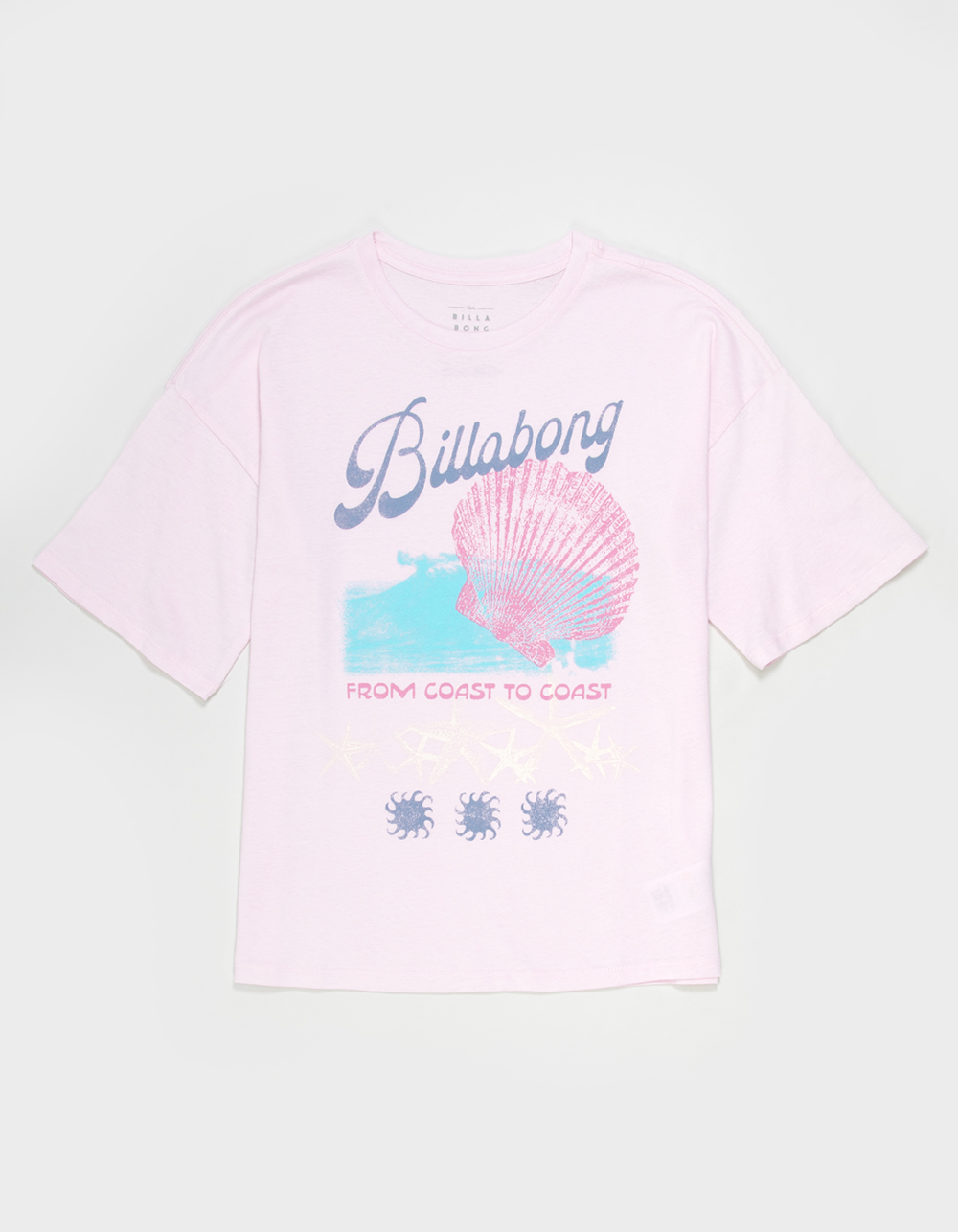 BILLABONG Coastal Girls Boyfriend Tee - LILAC