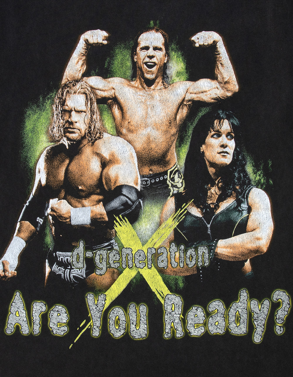 WWE D-Generation X Call Somebody Mens Tee - WASHED BLACK