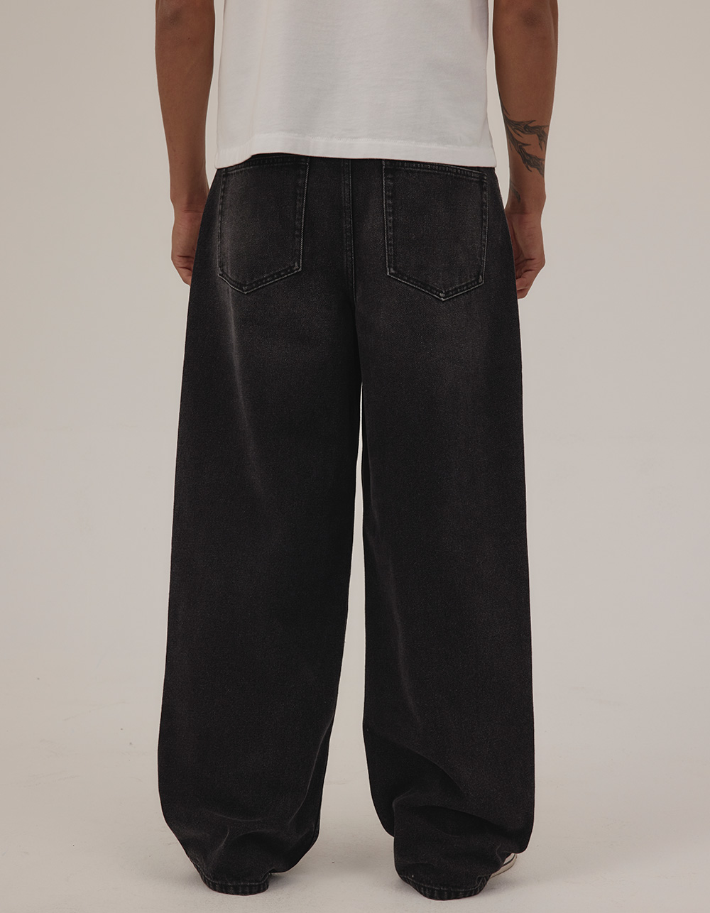 RSQ Mens Extra Baggy Jeans - WASHED BLACK