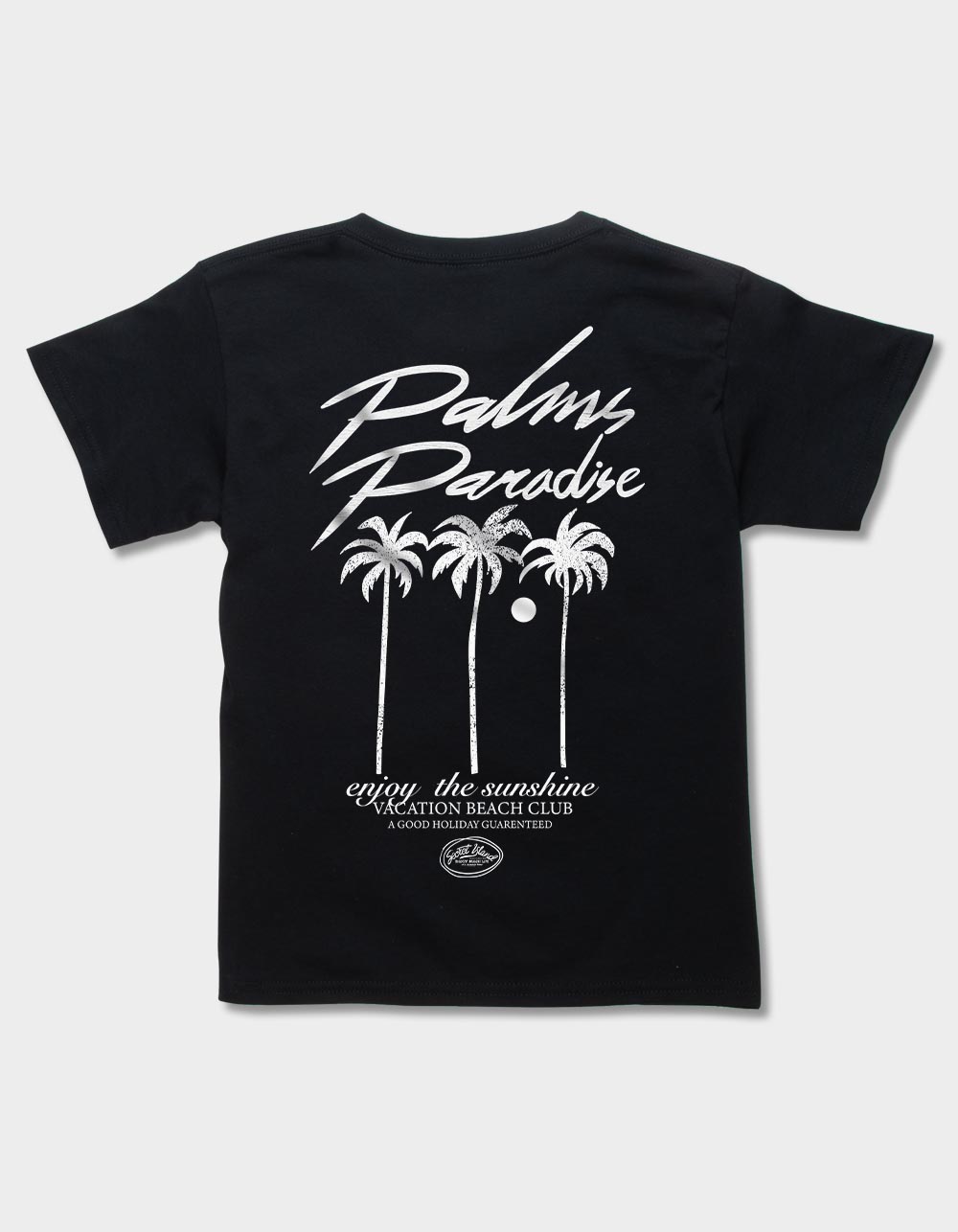 PARADISE Palms Unisex Kids Tee - BLACK