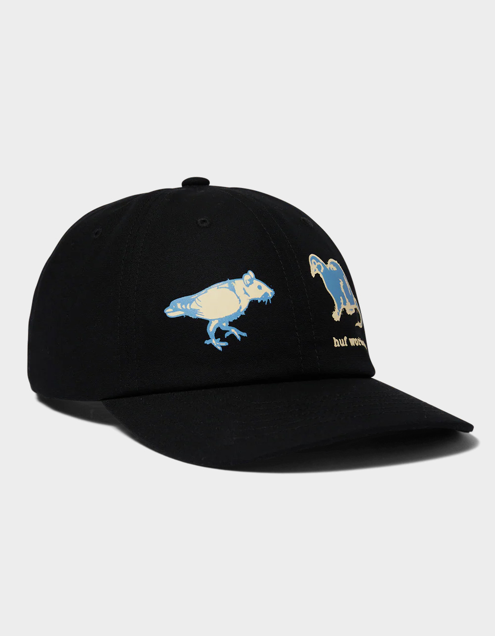 HUF Rigeon Snapback Hat - BLACK