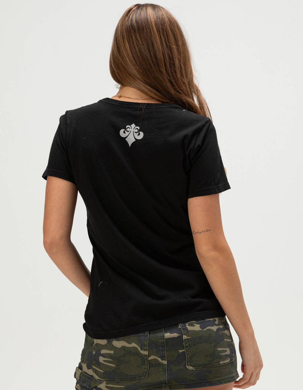 AFFLICTION Empower Womens Fitted Tee - BLACK