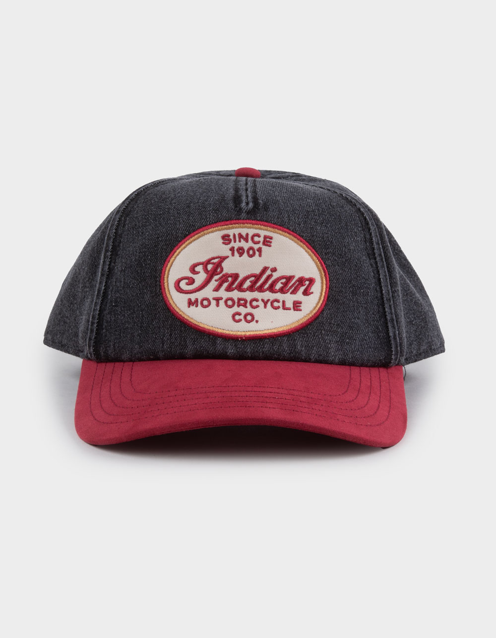 AMERICAN NEEDLE Indian Motorcycle Snapback Hat - GRAY COMBO