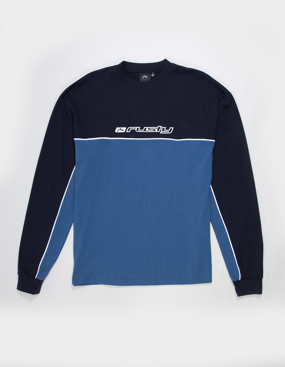 RUSTY Infinity Mens Long Sleeve Tee - BLUE COMBO