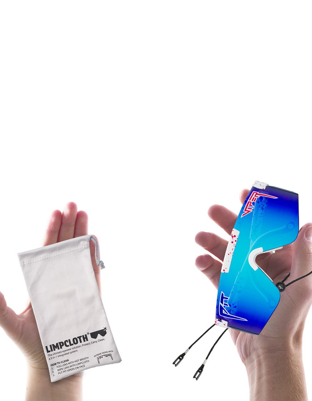 PIT VIPER The Merika Original 2.0 Polarized Sunglasses - WHITE COMBO