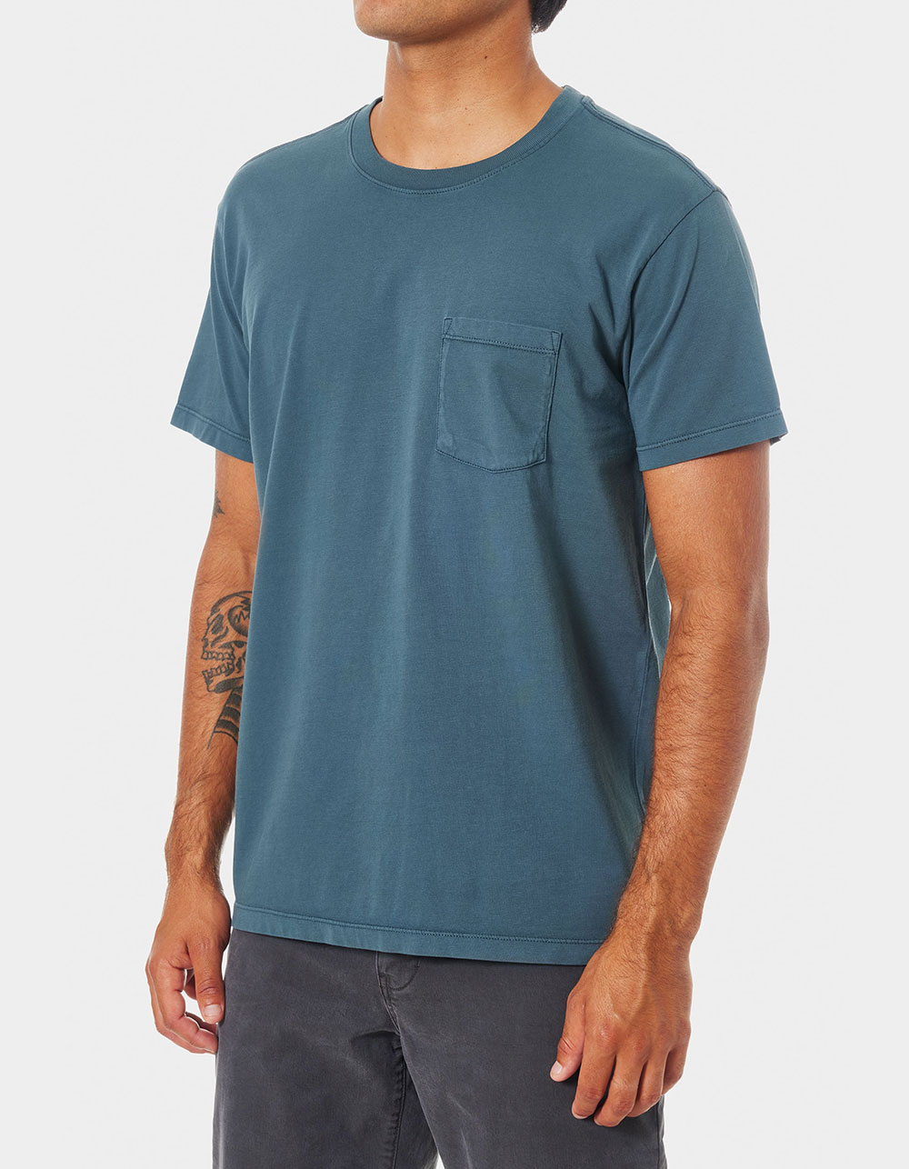KATIN Base Mens Pocket Tee - SLATE BLUE