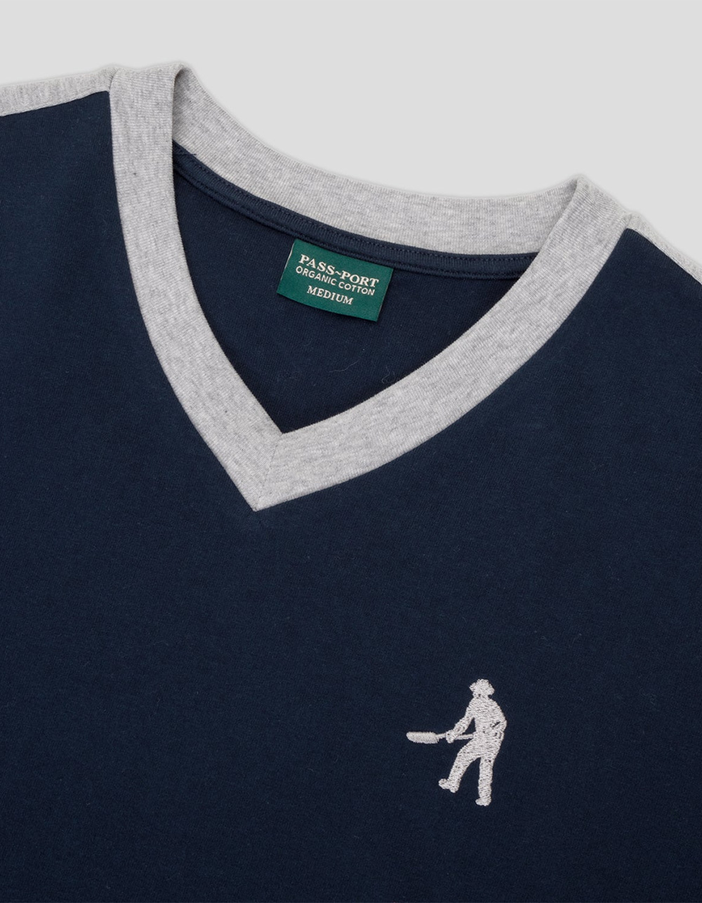 PASS~PORT Workers Stripe Mens Jersey  - BLK/GRY