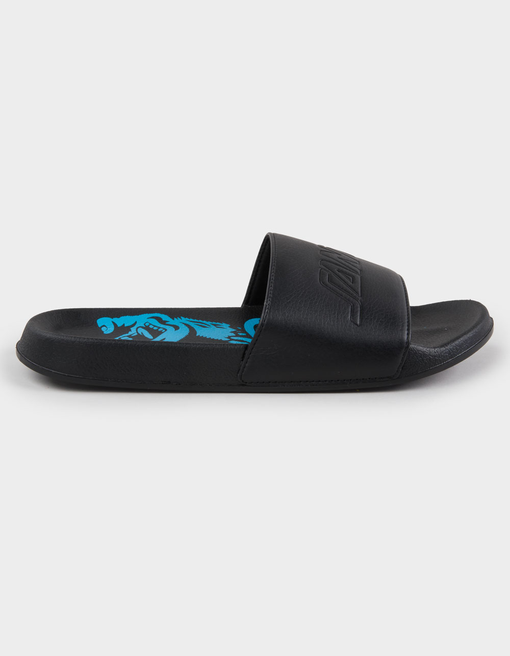 SANTA CRUZ Vein Hand Mens Slide Sandals - BLACK/BLUE