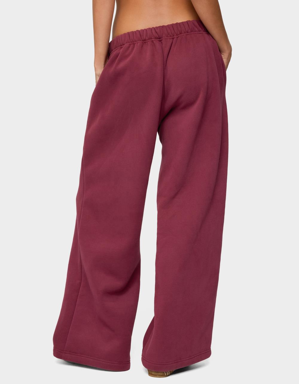 Edikted LA Sweatpants - DK RED