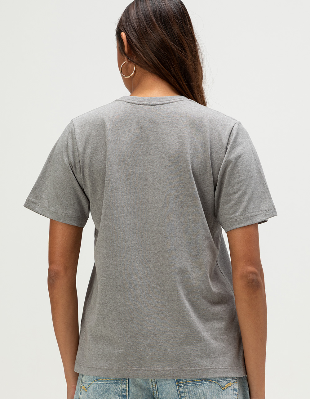 SANTA CRUZ Embroidered Womens Tee - HEATHER GRAY