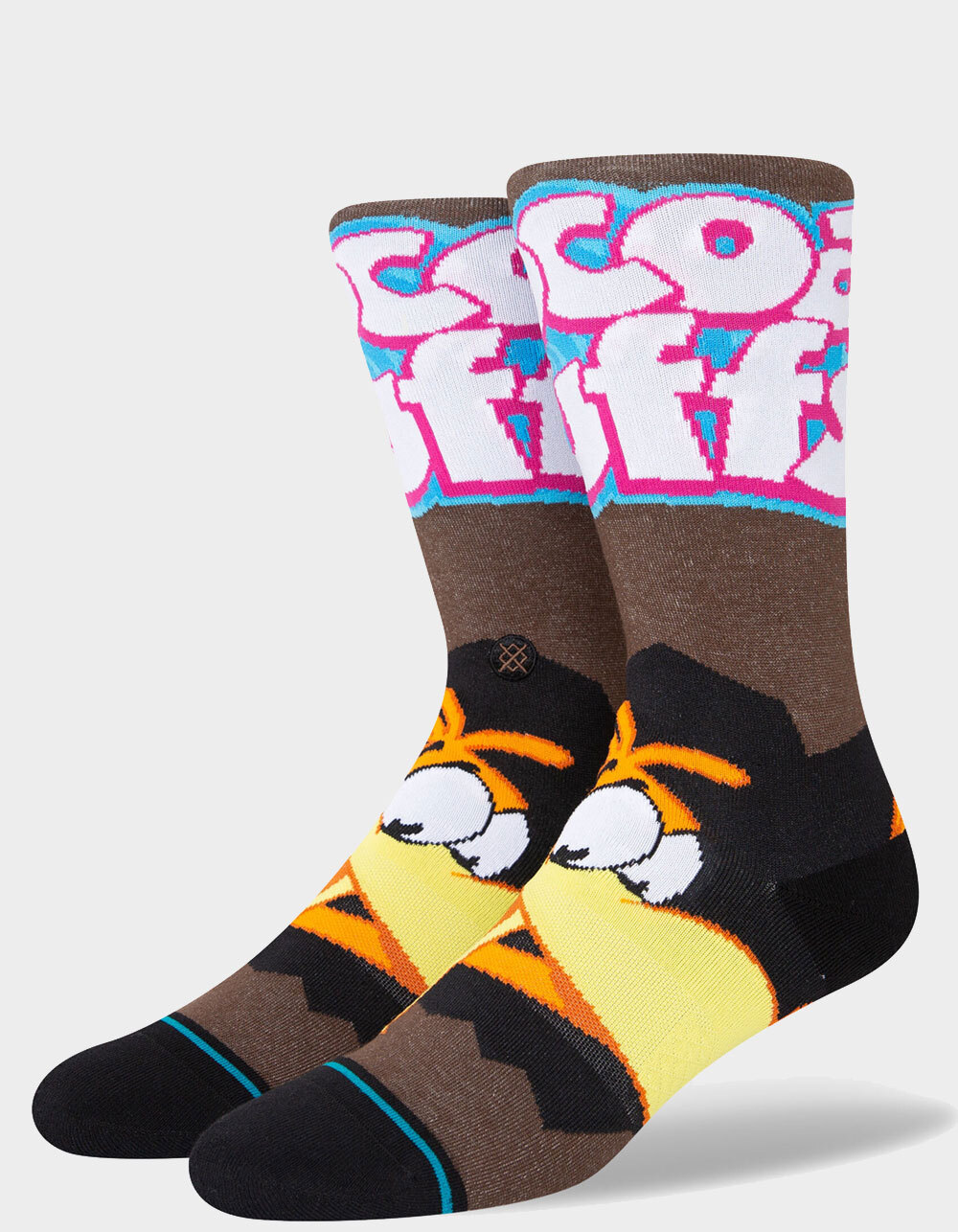STANCE x General Mills Cocoa Puffs Mens Crew Socks BROWN Tillys