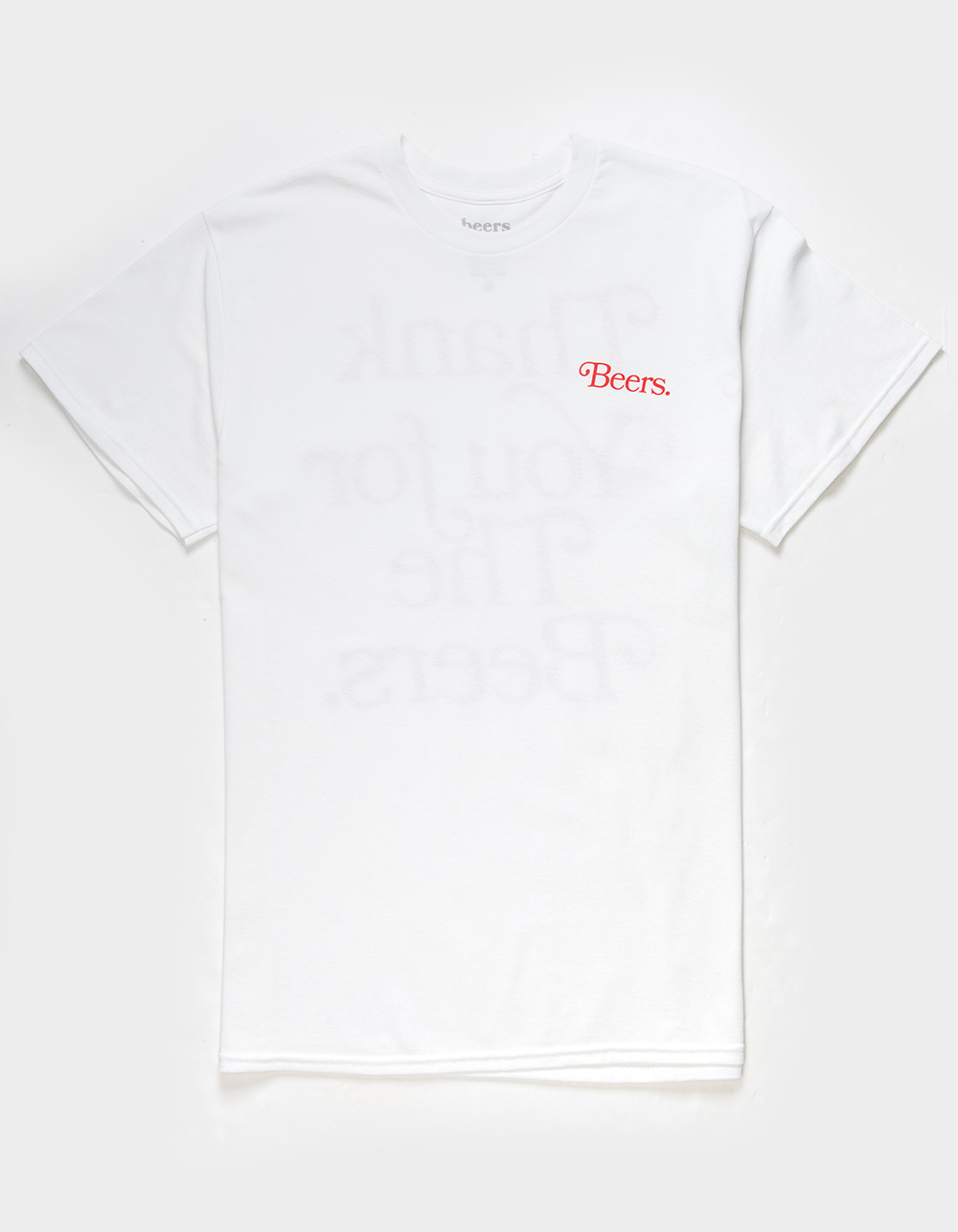 BEERS Thank You Mens Tee - WHITE