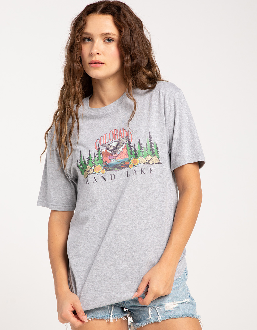 FULL TILT Colorado Grand Lake Unisex Tee - HEATHER GRAY | Tillys