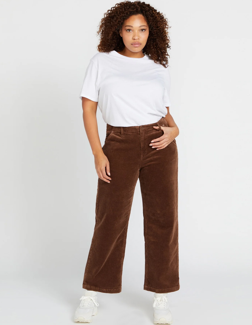 VOLCOM 1991 Stoned Womens Low Rise Corduroy Pants - BROWN | Tillys