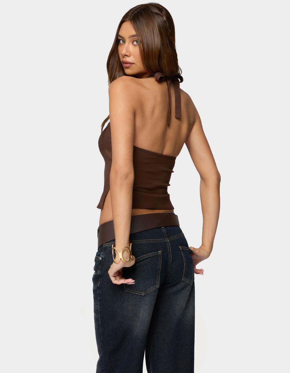 EDIKTED Dara Halter Top