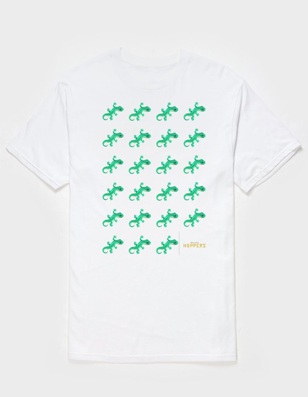 HOPPERS Lizard Emoji Grid Unisex Tee - WHITE