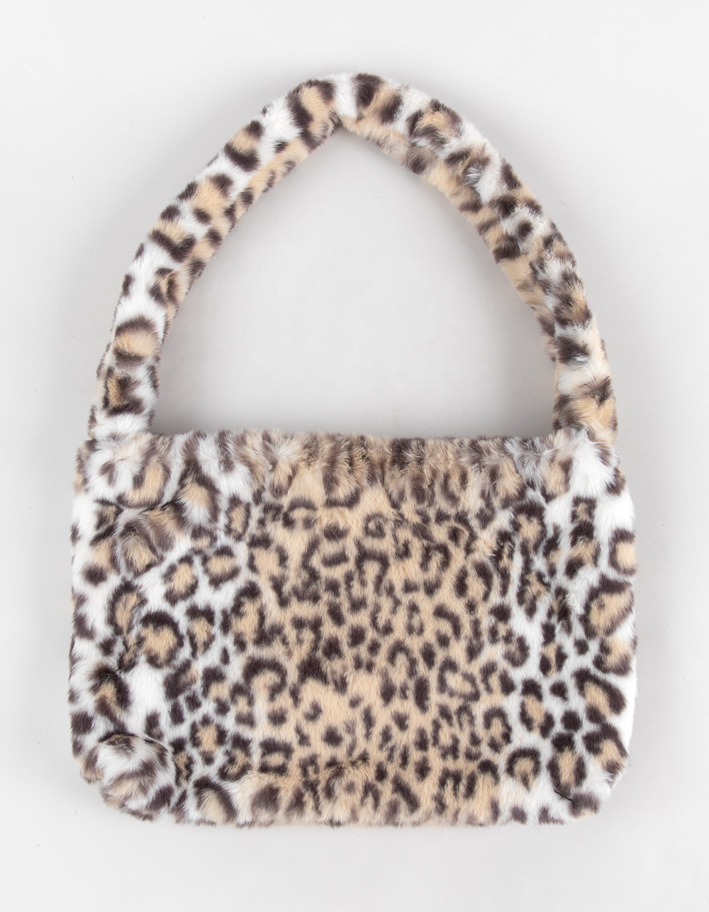 Fuzzy Shoulder Bag - LEOPARD