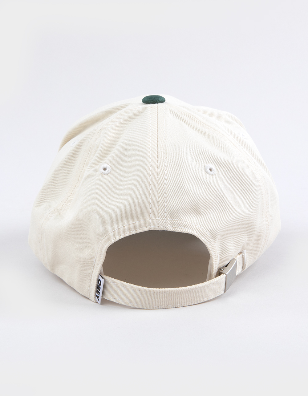 OBEY Design Studios 5 Panel Strapback Hat - GREEN COMBO