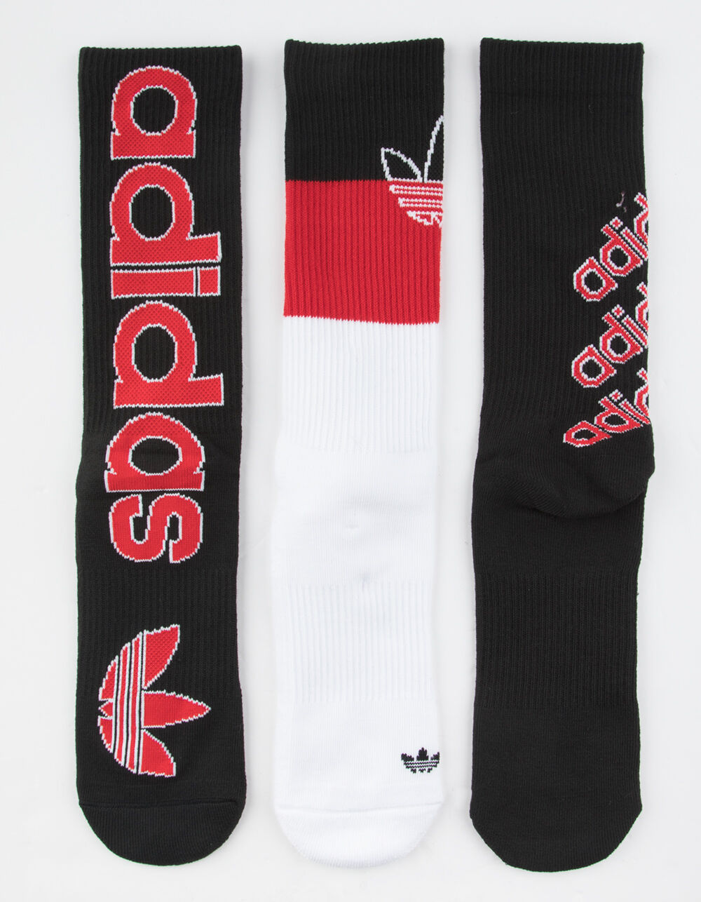 ADIDAS 3 Pack Originals Defy Mens Crew Socks - BLACK COMBO | Tillys