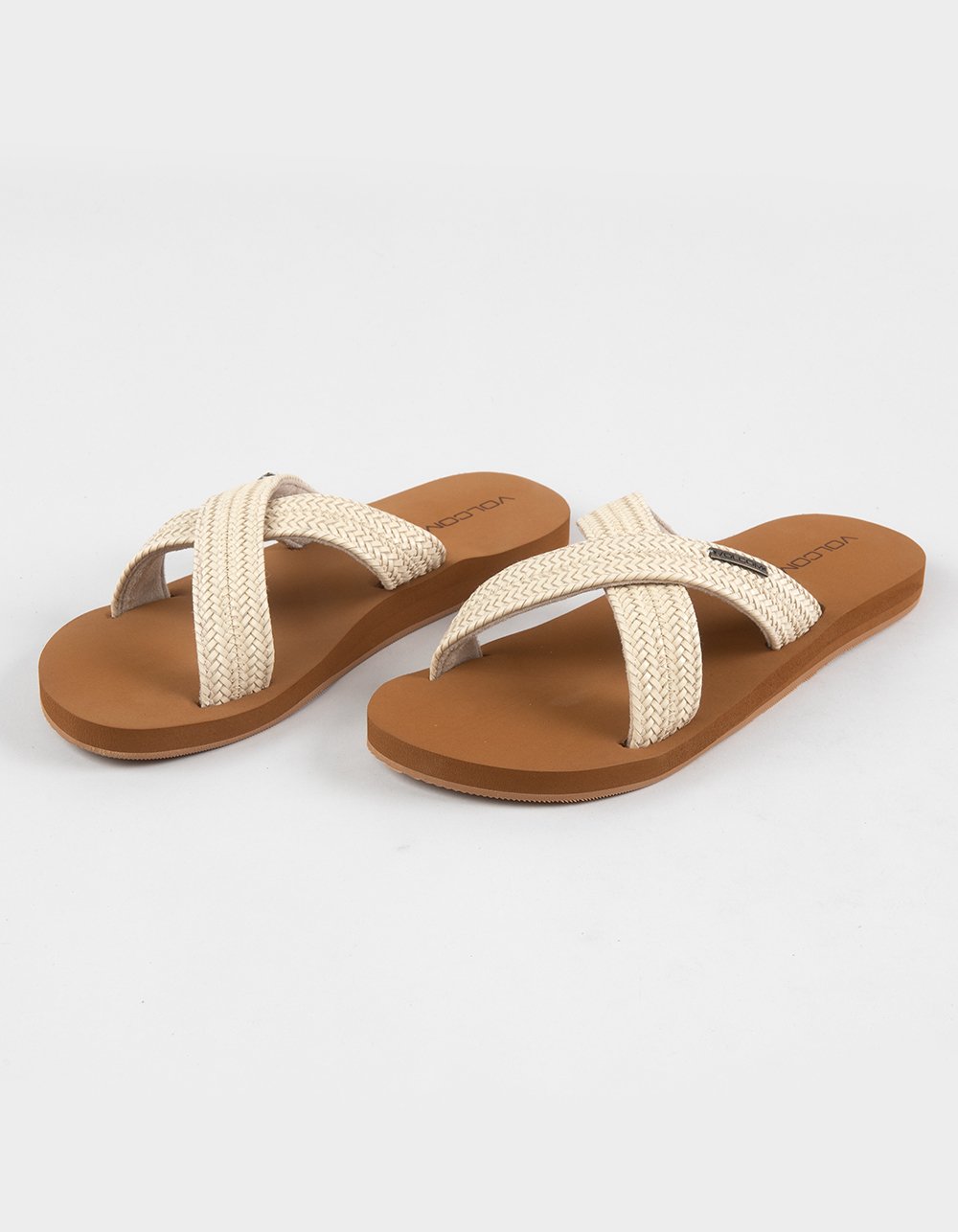 VOLCOM Double Cross Womens Sandals - CREAM