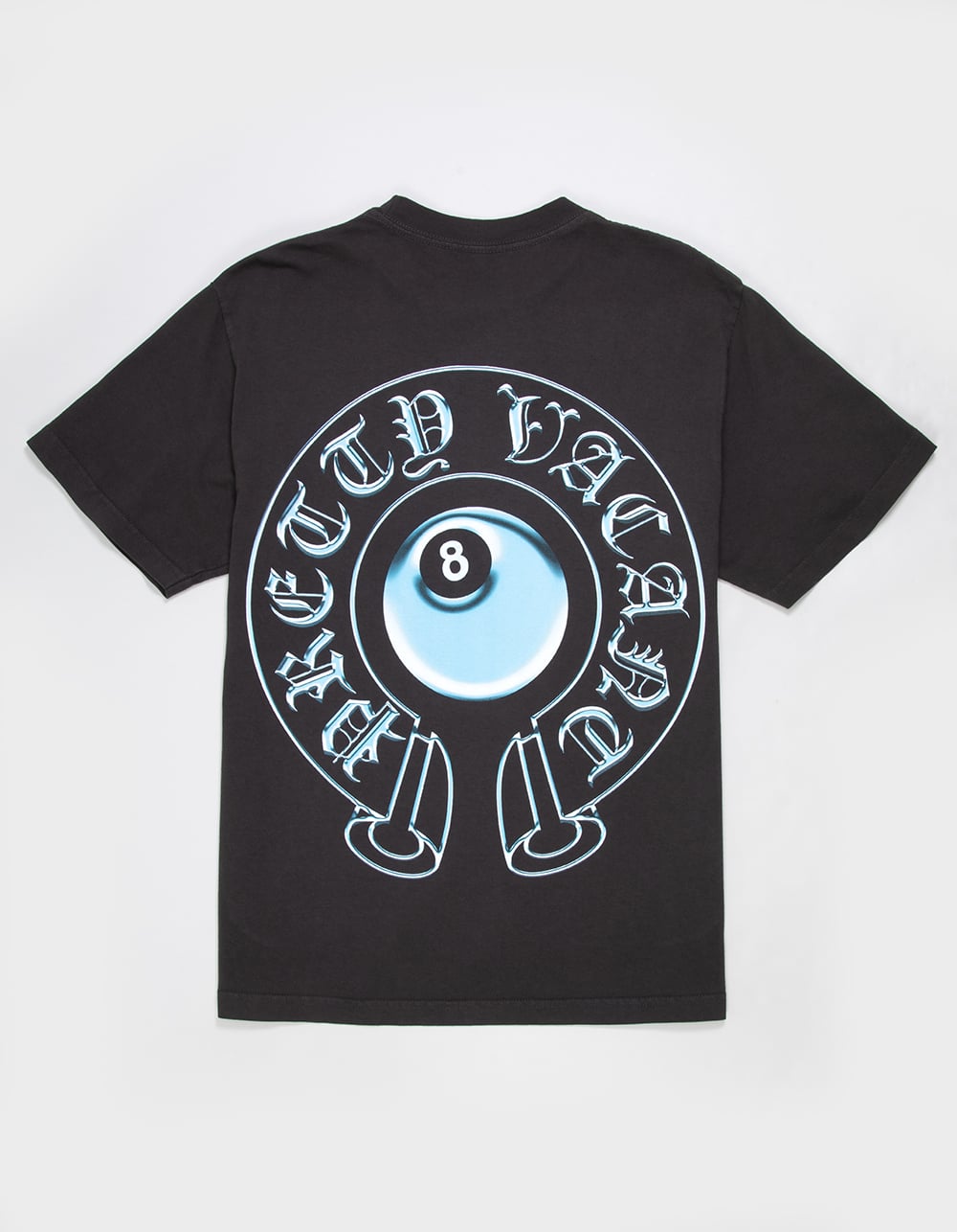 PRETTY VACANT 8 Ball Mens Tee - WASHED BLACK