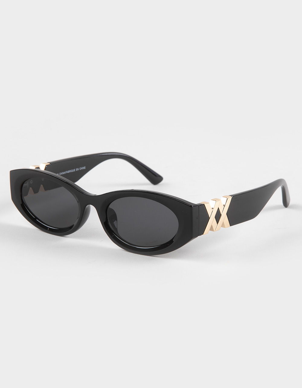 RSQ Oversized Rectangle XX Sunglasses - BLACK