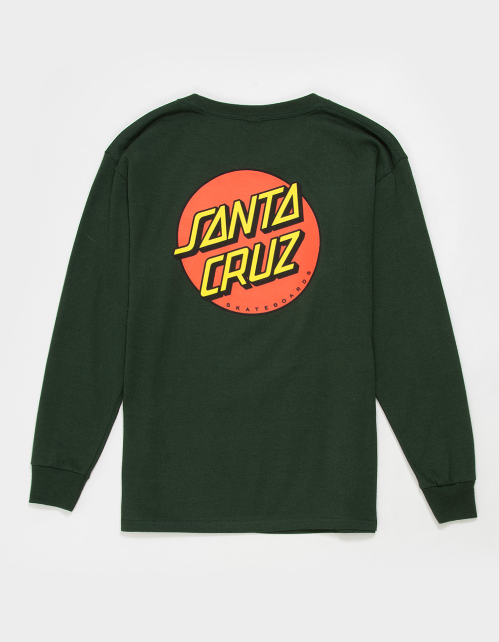 SANTA CRUZ Classic Dot Boys Long Sleeve Tee - FOREST
