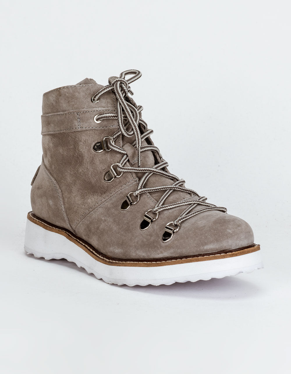 ROXY Spencir Leather Womens Gray Boots GRAY Tillys