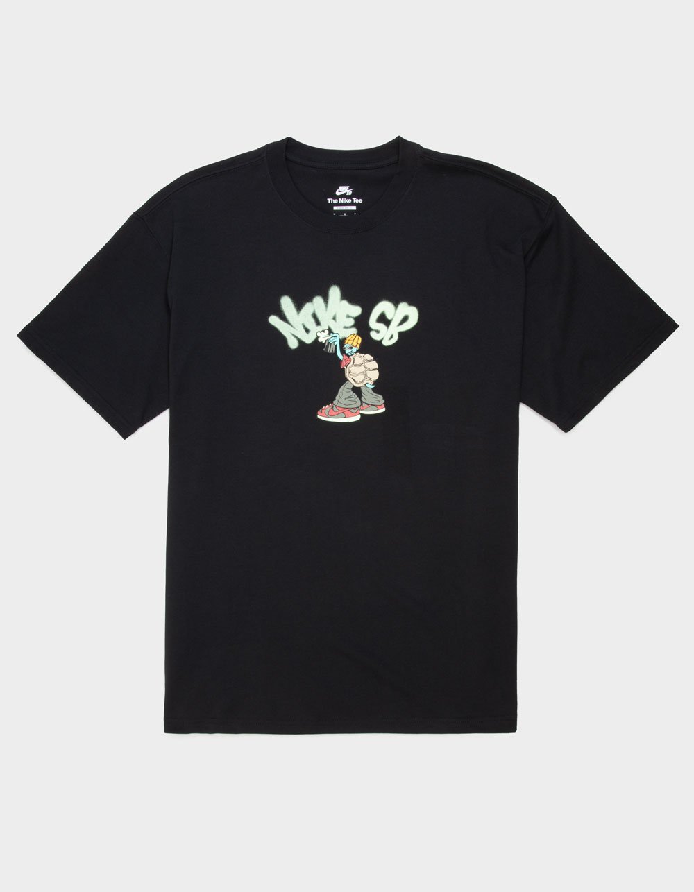 NIKE SB Spray Turtle Mens Loose Tee - BLACK
