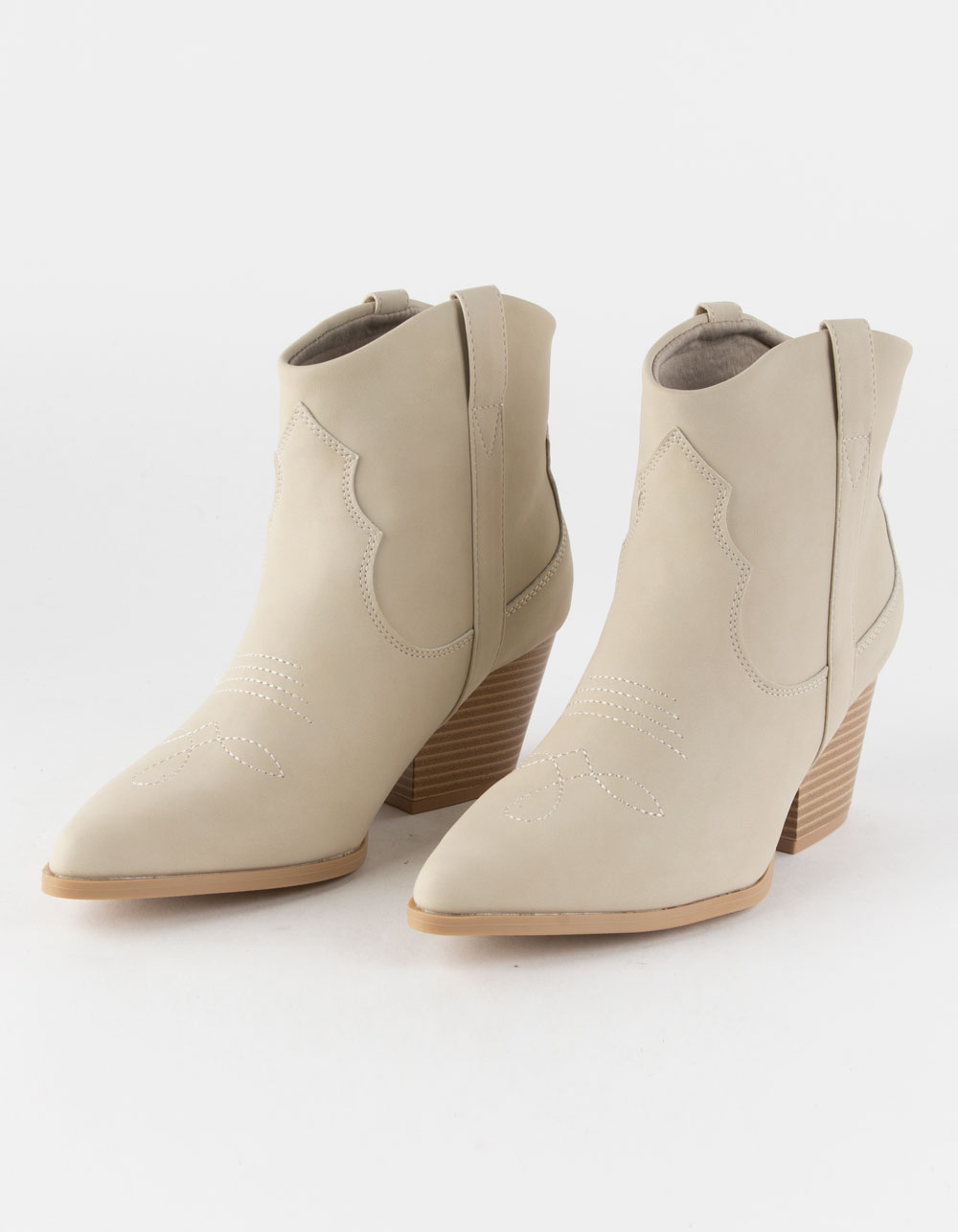 QUPID Vaca Womens Western Boots - OFF WHITE | Tillys