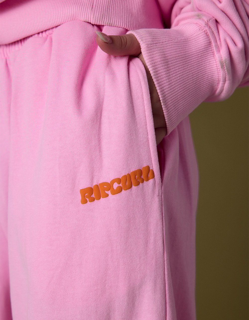 RIP CURL Luxe Surf Womens Relaxed Track Pants - POP PINK