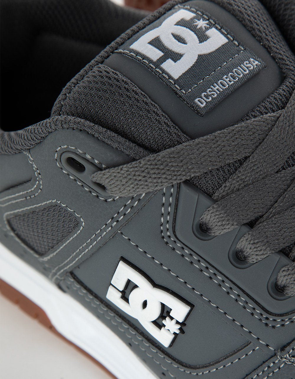DC SHOES Stag Mens Shoes - GRAY/WHITE