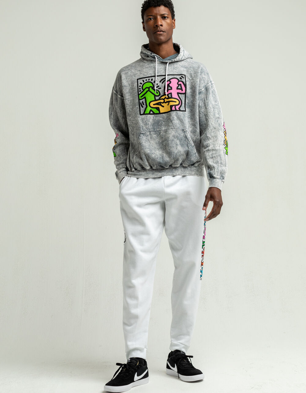 RSQ x Keith Haring Mens Jogger - WHITE | Tillys