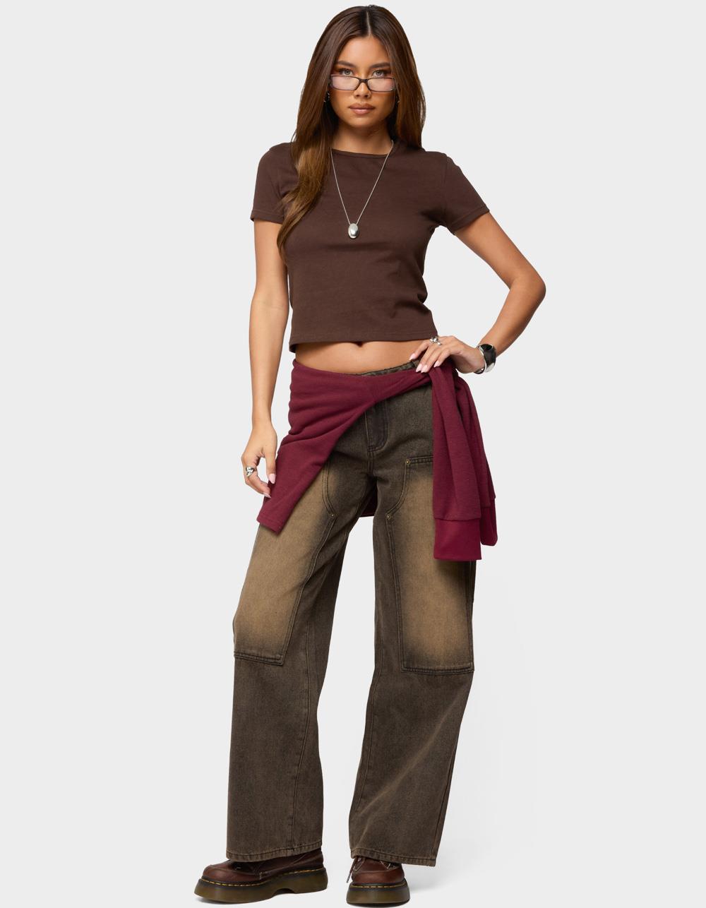 EDIKTED Nikkey Semi Sheer Tee