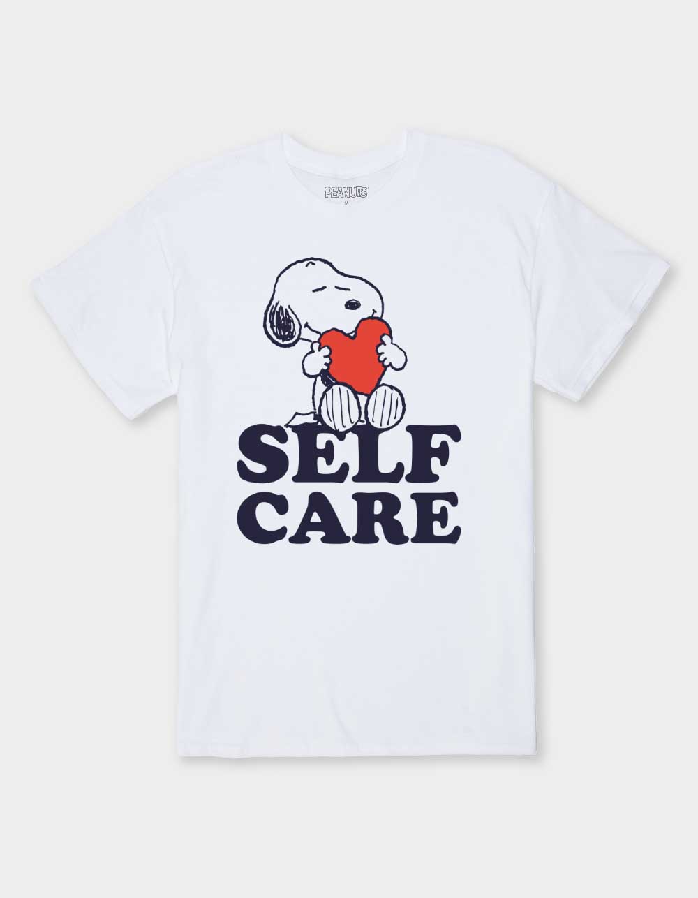 PEANUTS Self Care Snoopy Hug Unisex Tee - WHITE