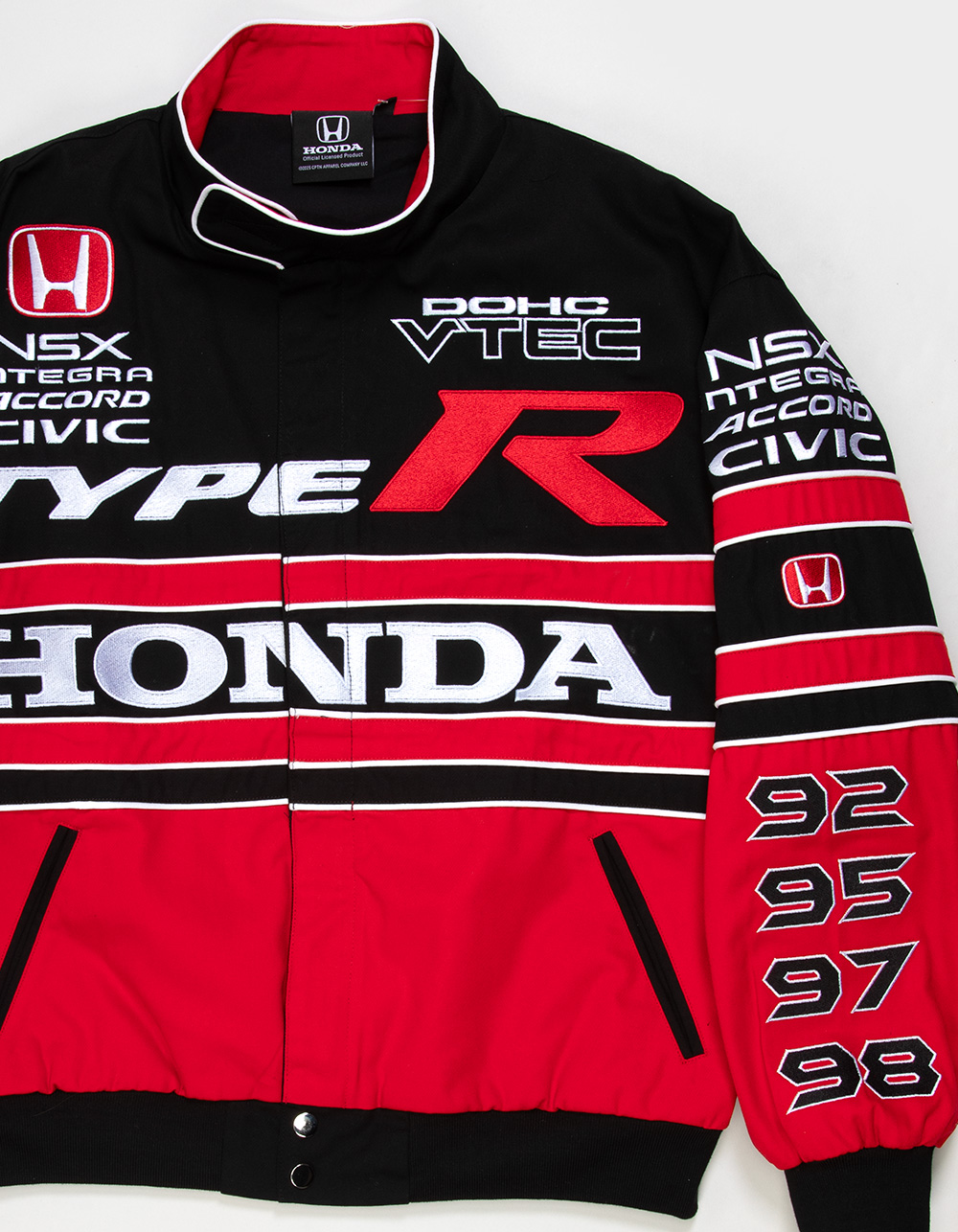 HONDA Tribute Mens Racer Jacket - BLACK COMBO
