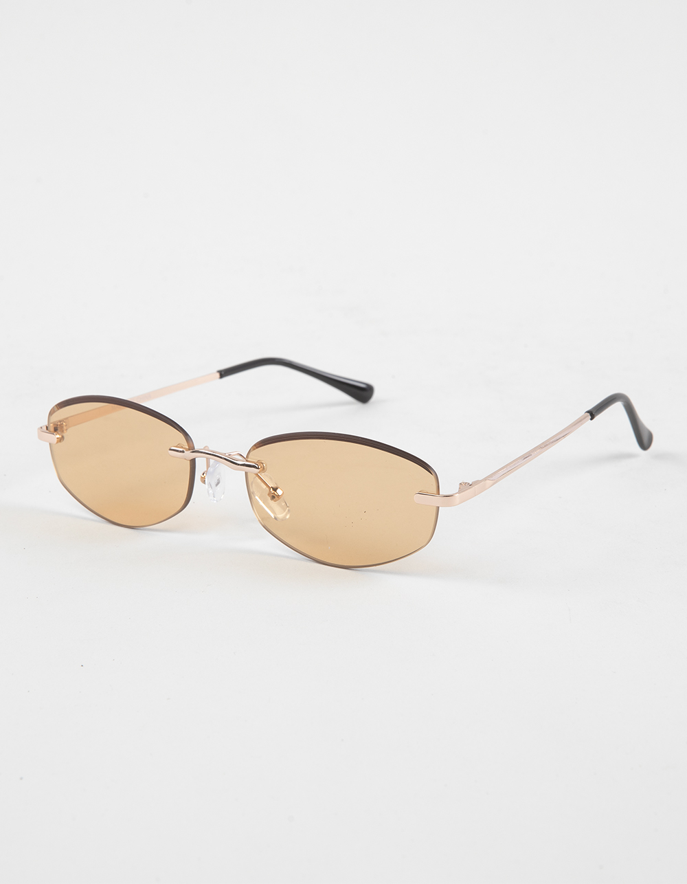 RSQ Rimless Metal Sunglasses - GOLD