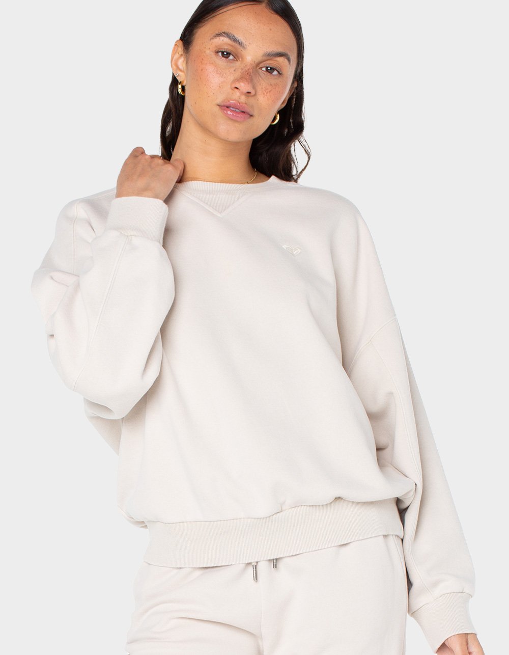ROXY Oasis Haze Womens Sweater - LIGHT GRAY
